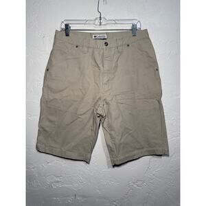 Columbia tan shorts mens 32 outdoors gorpcore camping hiking fishing casual‎